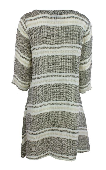 Boheme mekko B13187 Kauniit raidat pehmeässä pellavassa tuotekuva 1