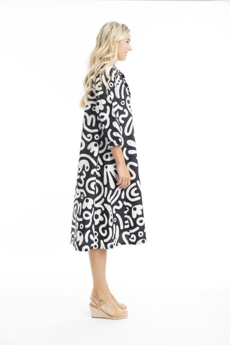 Orientique mekko 40079 kaunis popliini puuvilla tuotekuva 4
