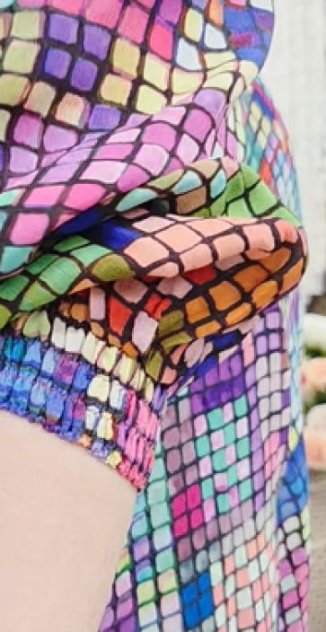 Sahara mekko GRD5196 Multi Colour Glass Tiles aivan upea värikäs ruutukuosi tuotekuva 4