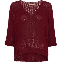 Marta du Chateau neule Betina Bordeaux viininpunainen ihana malli esim. paitojen päälle
