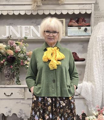 BLUSBAR Blusbar merinovilla neulejakku 8020 Grasshopper  kaunis vihreä uudessa mallissa