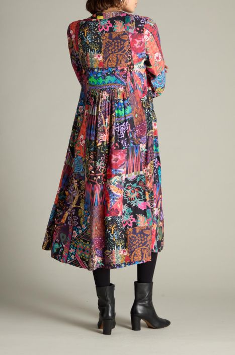 Sahara mekko GRD6519 Winter Patchwork ihana värikäs ja taiteellinen yhdistelmä kuoseja tuotekuva 2