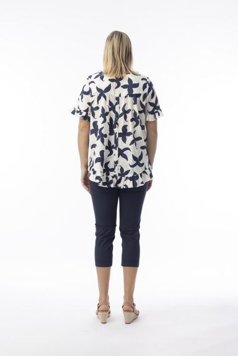 Orientique paita 42191 Nazca simppeli lehtikuosi, frillat tuotekuva 2