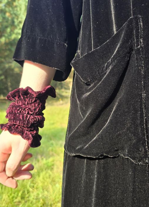 Grizas mekko 52184 (294) upea samettinen musta tuotekuva 6