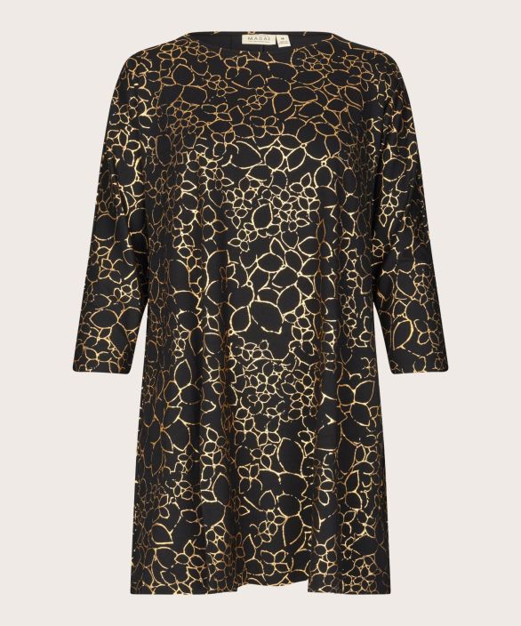 MASAI tunika Gertine Gold kaunis kultainen kuosi trikoo mallissa tuotekuva 4