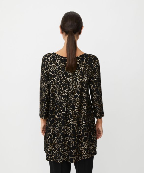 MASAI tunika Gertine Gold kaunis kultainen kuosi trikoo mallissa tuotekuva 1