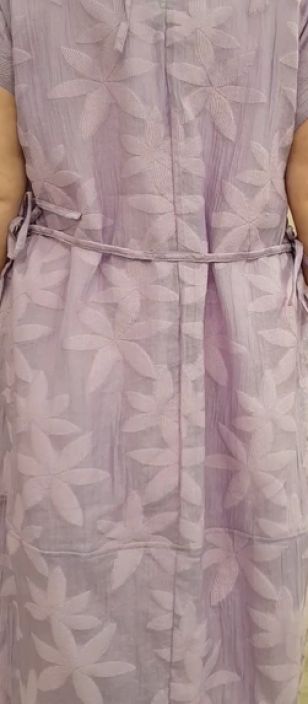 NOEN mekko 88636 vaalea laventeli Kaunis taftipintainen malli puuvilla alusmekolla tuotekuva 3
