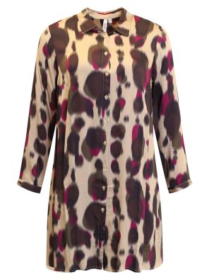 CISO CISO mekko 80013 Blur dots Beige/Musta/fuksia pallokuosi