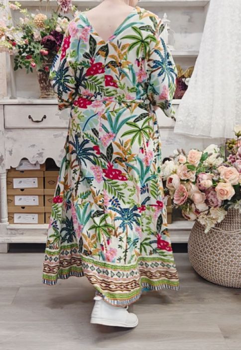 Orientique mekko 30165 Ovahe Maxi näyttävä malli kauniilla kesäkuosilla tuotekuva 2 Orientique mekko 30165 Ovahe Maxi näyttävä malli kauniilla kesäkuosilla tuotekuva 2