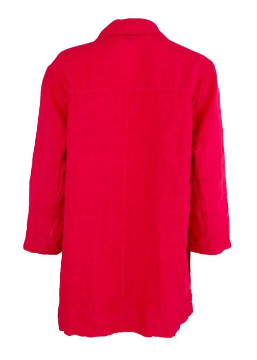 Boheme pellavajakku B13170 Kaunis punainen, pidempi tyylikäs malli tuotekuva 2