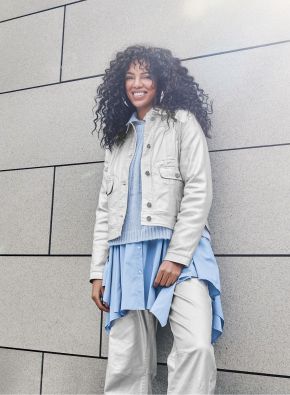 NOEN paita 86247 Sininen uniikki-helmainen tunika / paita sellaisenaan tai esim. neuleen alle