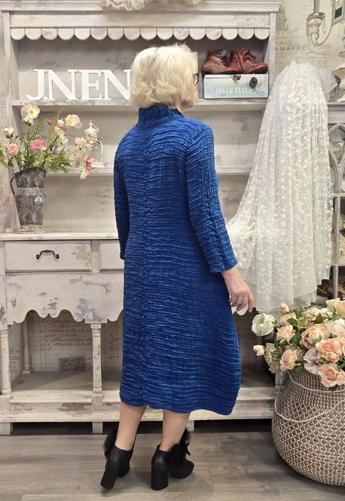 Grizas mekko 91754 Sininen malliston klassikko tekstuuri tuotekuva 3 Grizas mekko 91754 Sininen malliston klassikko tekstuuri tuotekuva 3