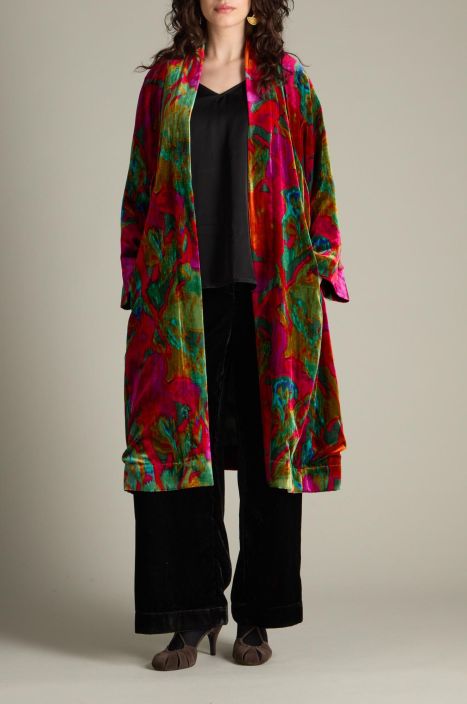 Sahara jakku TKJ3736 Velvet Botanicais Kimono kaunis ja nayttava malli Todella nayttava ja kaunis kimono malli syksyn