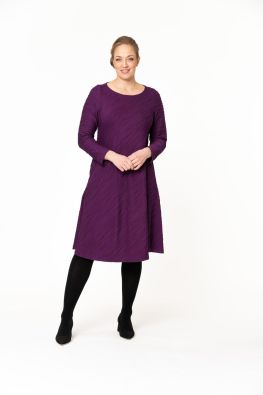Aino tunika/mekko Selina Waves purppura aalto tekstuuri