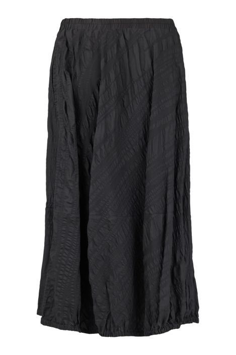 NOEN hame 85782 Musta tyylikäs hame kauniilla tekstuurisilla raidoilla tuotekuva 1