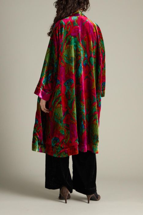 Sahara jakku TKJ3736 Velvet Botanicais Kimono kaunis ja näyttävä malli tuotekuva 2