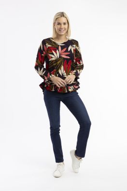 ORIENTIQUE Orientique paita 62711 Chandalier ihanat punaisen sävyt puuvilla vakosametista