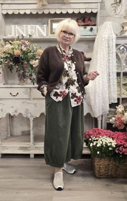 Marta du Château paita kauluksella 558920 beige kukkakuosi