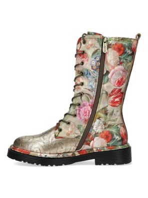 LAURA VITA Laura Vita saappaat Incaso 18 Dorian kultaisella kärjellä koristeltu pitkävartinen malli