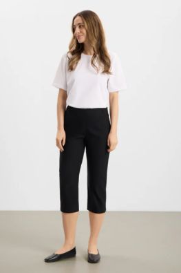 LAURIE Laurie Capri housut Taylor 100565 Musta uusi ympäristöystävällinen äärettömän pehmeä laatu