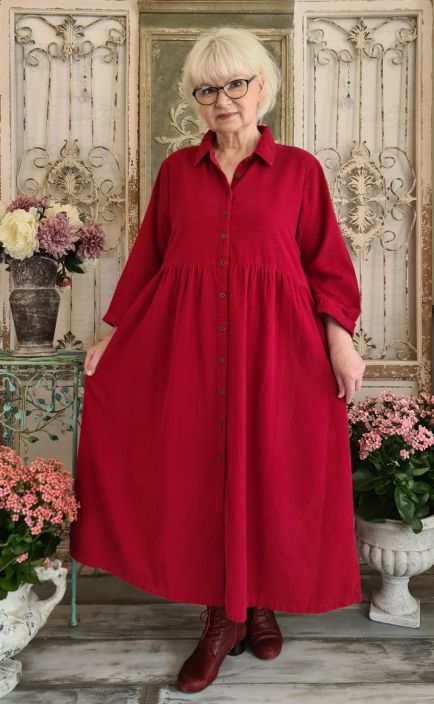 Orientique mekko 7172 (Raspberry) Tama erittain mukava Orientique mekko on valmistettu upeasta puuvilla-vakosametista.