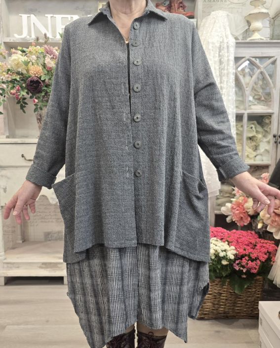 THING jakku 7079 Anthracite kaunis harmaa  tilava jakku joka kruunaa asut tuotekuva 4