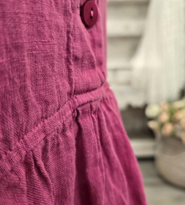 Grizas pellavatunika 52762 Pinkki tyylikäs ja romanttinen malli tuotekuva 7 Grizas pellavatunika 52762 Pinkki tyylikäs ja romanttinen malli tuotekuva 7