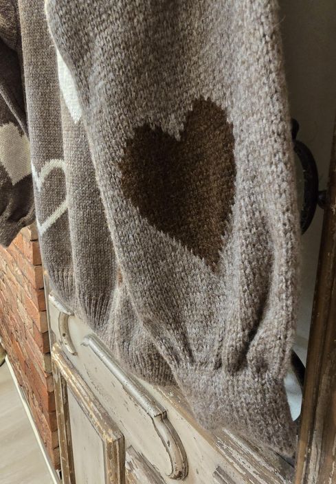 Marta du Château ihanan mukava sydänkuosi neule Amarante 64023 Fango tuotekuva 1