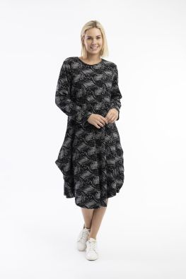 ORIENTIQUE Orientique mekko 61719 Jailhouse Rock ihana ja näyttävä puuvilla jossa joustoa