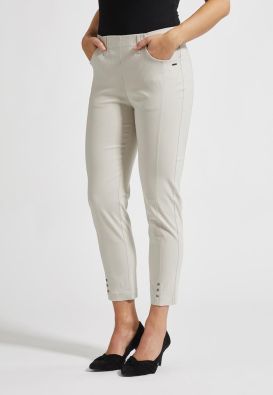 LAURIE Laurie housut 27065 Slim crop (25137 Grey sand)