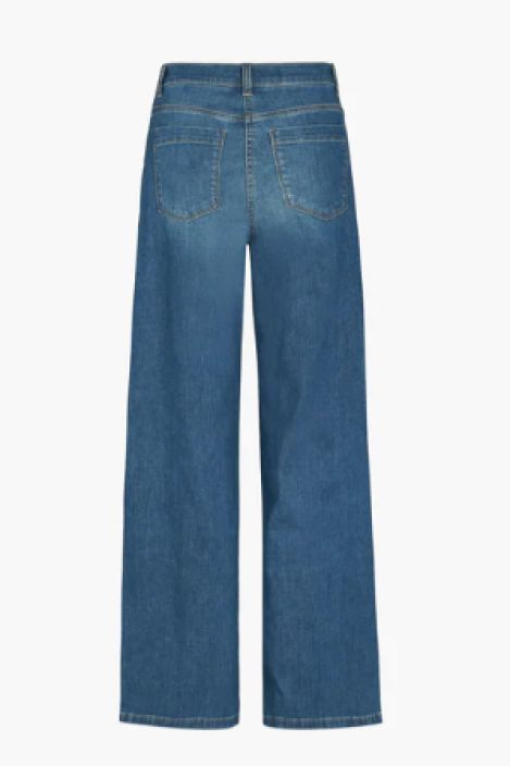 Laurie farkut Carol Loose Washed blue denim rennot ja mukavat leveät farkut tuotekuva 5