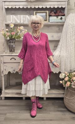 GRIZAS Grizas klassikko tunika 5134 Pinkki upea jokaisen vaatekaapin kulmakivi