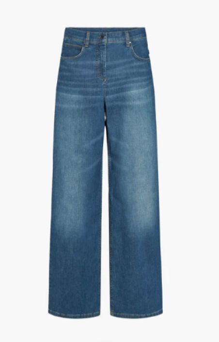 Laurie farkut Carol Loose Washed blue denim rennot ja mukavat leveät farkut tuotekuva 4