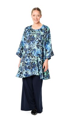 Aino tunika tunika Bianca Tinge kaunis inspiroitu kuosi