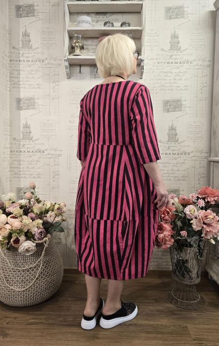 THING mekko 6956 Lotus pinkki tyylikkäät raidat tuotekuva 3