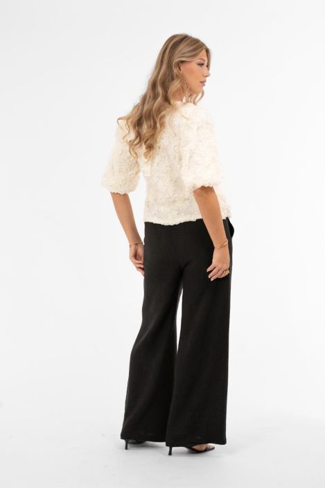 Capri Collection kukkapaita Fleur offwhite ihana verkkokangas kukilla tuotekuva 6