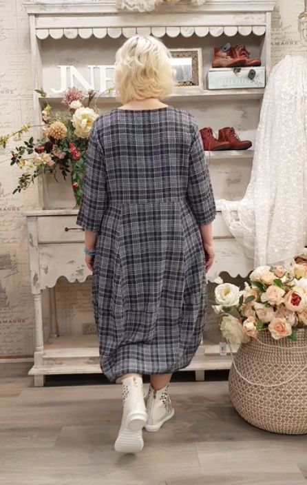 THING mekko 7195 Navy tummansininen kaunis ajaton ruutukuosi tuotekuva 5 THING mekko 7195 Navy tummansininen kaunis ajaton ruutukuosi tuotekuva 5