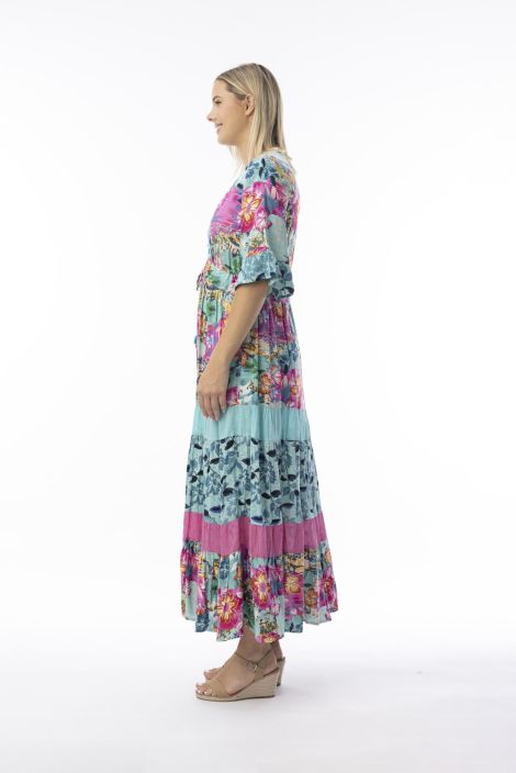 Orientique mekko 91272 Selaron ihanat kukkakuosit ja tekstuurit tuotekuva 2