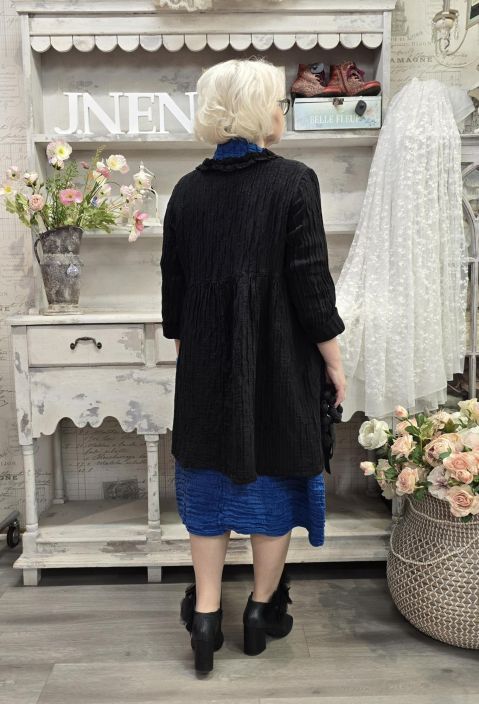 Grizas klassikko laatu jakku 71383 Musta Uniikki aaltoileva malli tuotekuva 4