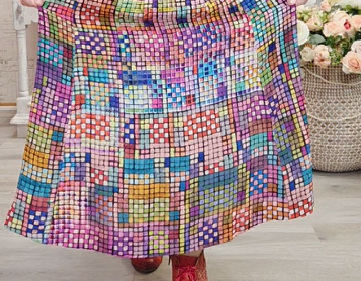 Sahara mekko GRD5196 Multi Colour Glass Tiles aivan upea värikäs ruutukuosi tuotekuva 5