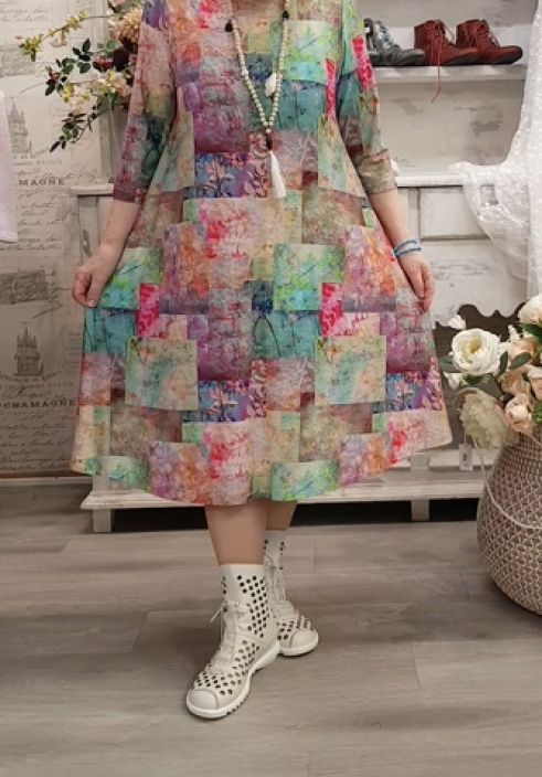 Aino mekko Fiorina Niramaru kaunis yhdistelmä kuoseja kiinnostavalla tekstuurilla tuotekuva 2