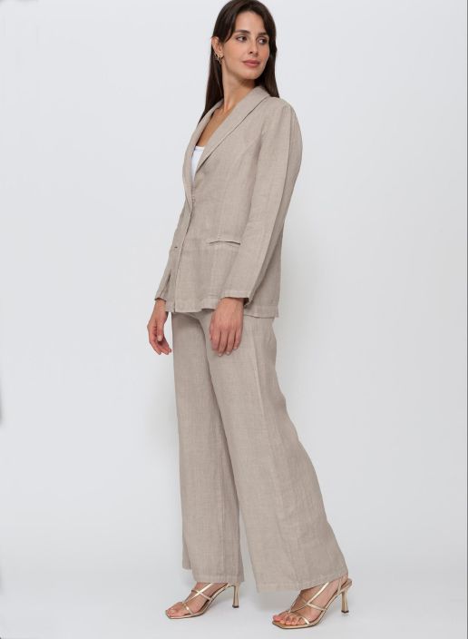 Blueberry pellavajakku 25003 Beige ihana pikkutakki tuotekuva 1