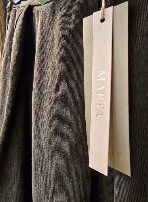 Marta du Château vakosametti hame 257080 Moro ihana ruskea tyylikäs puuvilla tuotekuva 1