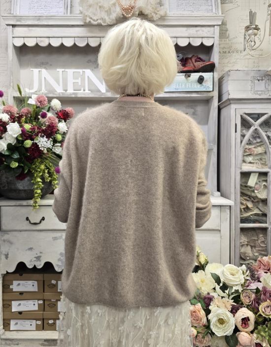 Meimeij villaneule M6IZ49 Kaunis beige äärettömän pehmeä tuotekuva 3 Meimeij villaneule M6IZ49 Kaunis beige äärettömän pehmeä tuotekuva 3