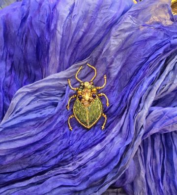 Erfurt koriste ötökkä hakaneulalla, käsityötä Värikäs kuoriainen