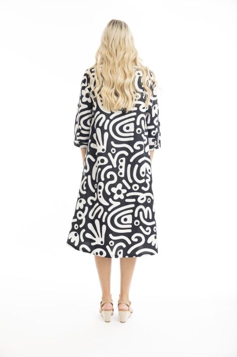 Orientique mekko 40079 kaunis popliini puuvilla tuotekuva 5