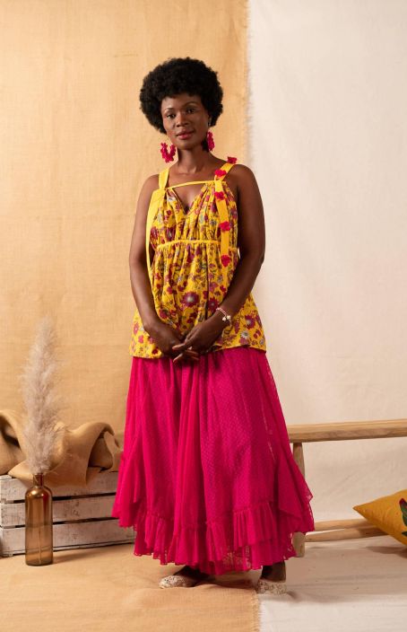 Rhum Raisin mekko/puolihame N32 (Fuxia Marquises) tuotekuva 2