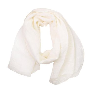 BOHEME Boheme huivi B13193 Valkoinen ihanan hengittävä pellava viimeistelemään asusi