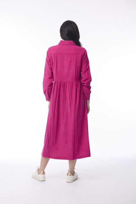 Orientique klassikko vakosametti mekko 21484 Hot Pink todella miellyttävä tuotekuva 2 Orientique klassikko vakosametti mekko 21484 Hot Pink todella miellyttävä tuotekuva 2