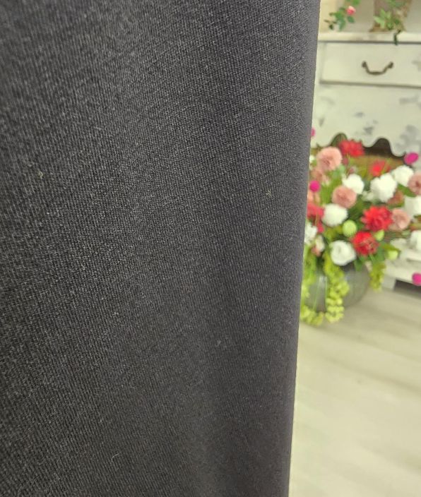 THING tunika 5304 Musta Bambu trikoo kaunis epätasainen helma tuotekuva 7